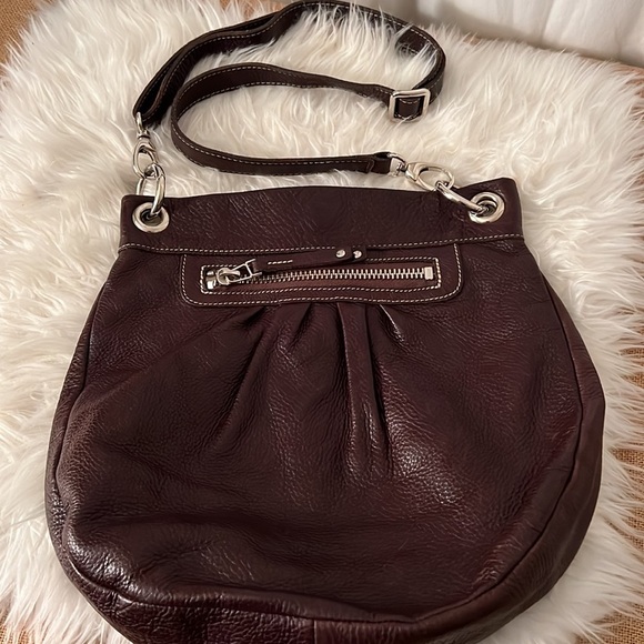 Roots Dark Brown Crossbody Bag - Picture 2 of 6